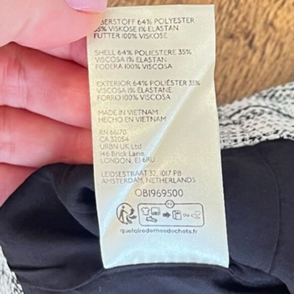 Free People Keep It Brief Menswear Micro Shorts Hot Pants Black White Tweed 6 - Picture 5 of 9